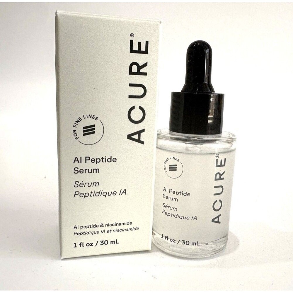 Acure AI Peptide Serum 1oz 30mL Niacinamide Fine Lines NEW